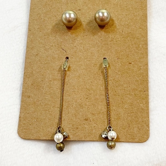 Studs & Beads Drop Earrings - Picture 1 of 5